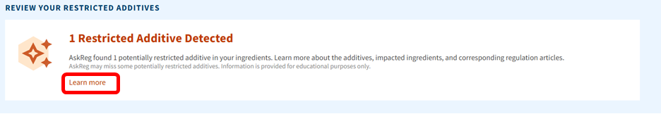 banned additive 1