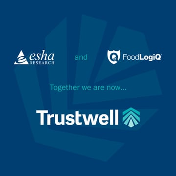 ESHA Research and FoodLogiQ Merge to Form Trustwell Featured Image